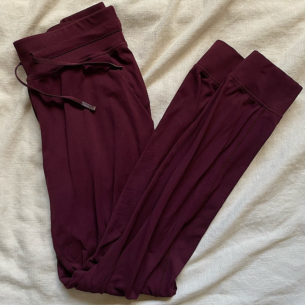 lululemon athletica Burgundy Track Pants
